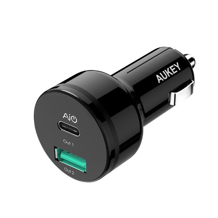 شارژر فندکی آکی مدل CC-Y9 Aukey CC-Y9 Car Charger